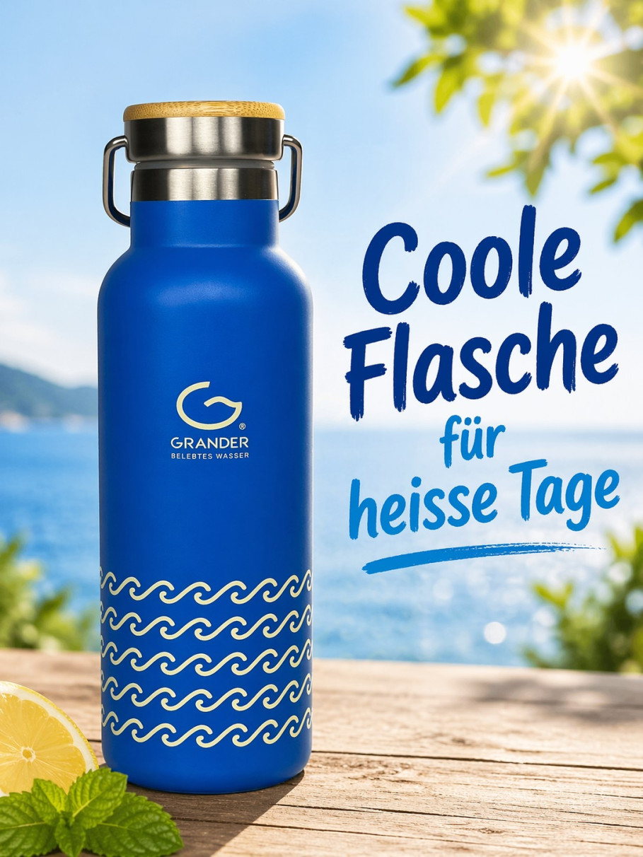 Coole Flasche für heisse Tage!