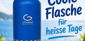 Coole Flasche für heisse Tage!!! Die GRANDER® Thermosflaschen - belebtes Wasser zu jeder Zeit und überall!